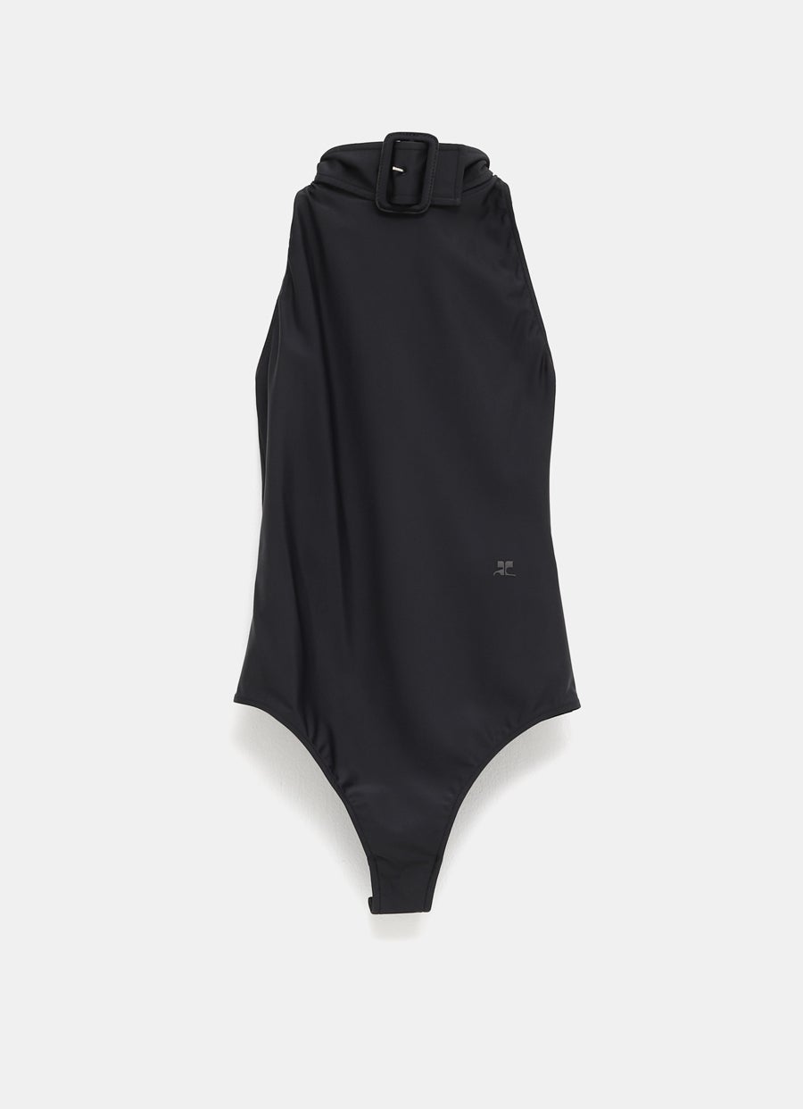 Body de cuello alto con hebilla