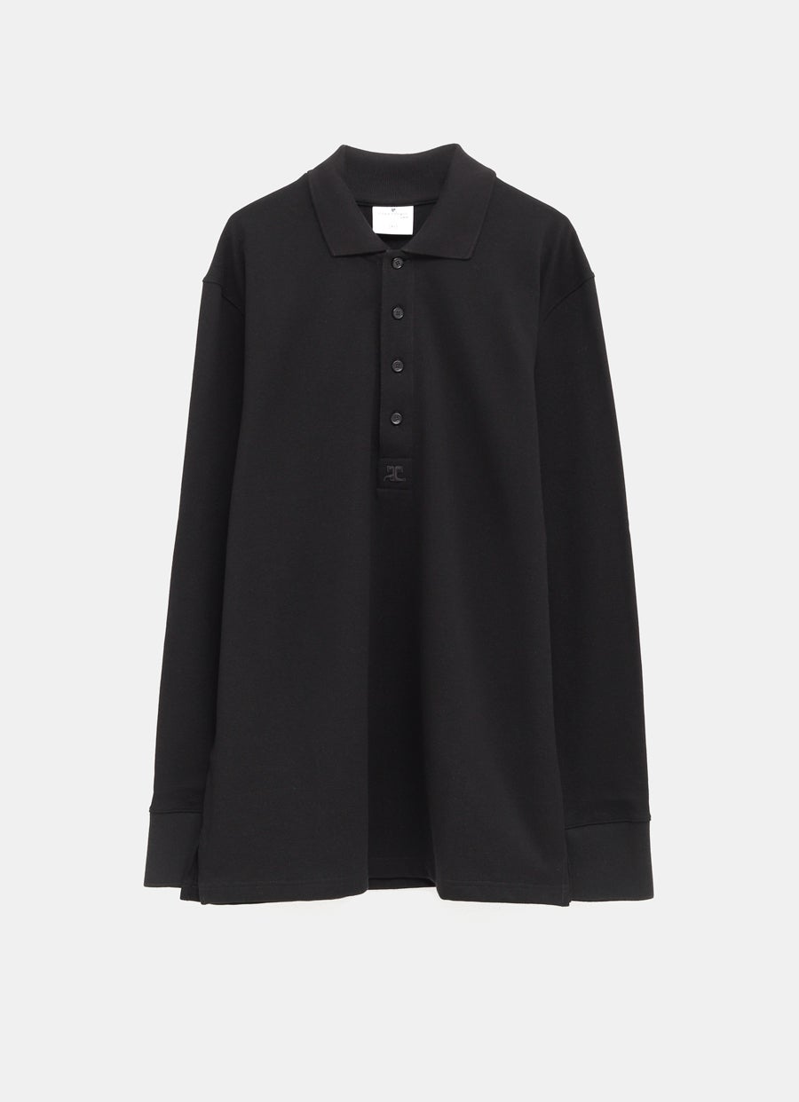Polo oversize de manga larga