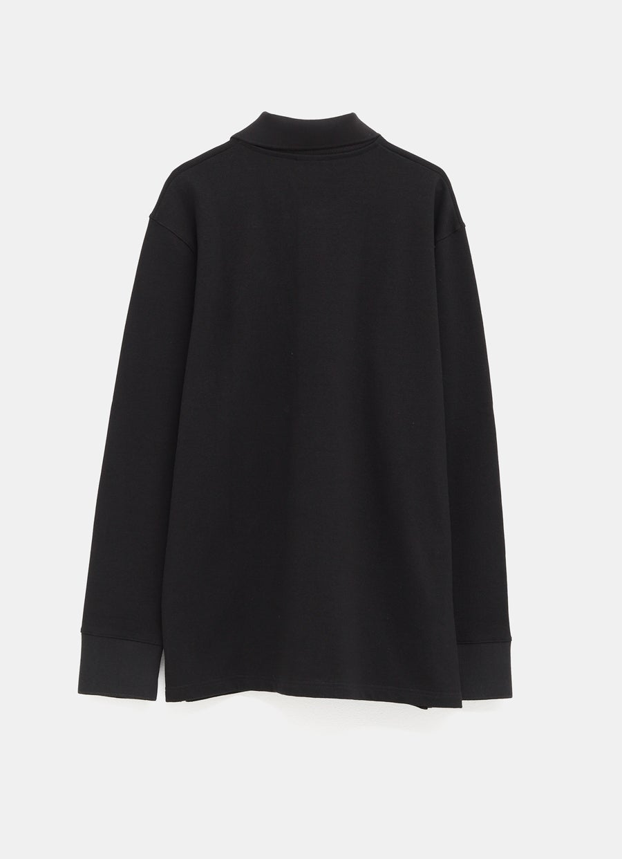Polo oversize de manga larga