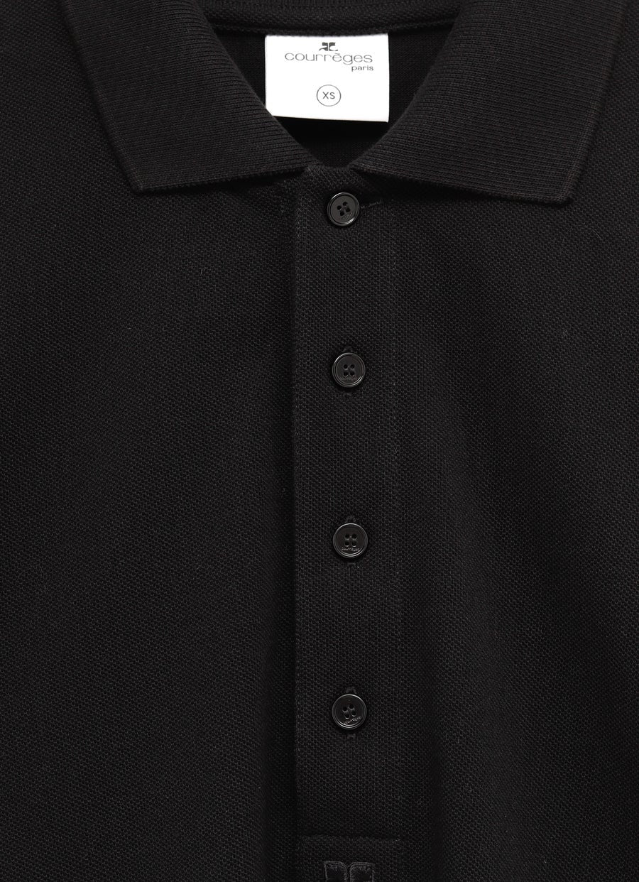 Polo oversize de manga larga