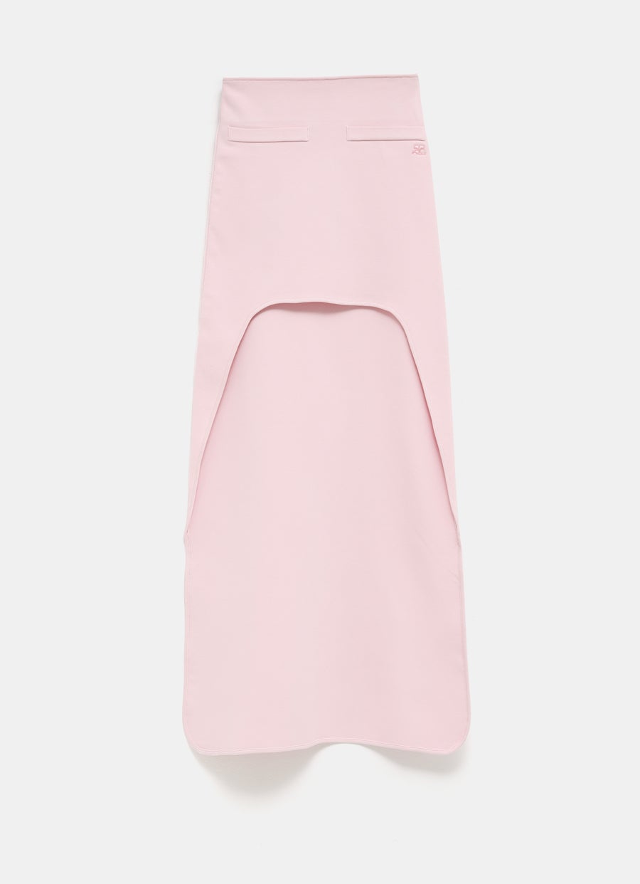 Falda larga de punto Circle Edged