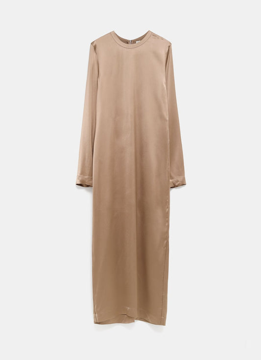 Vestido largo de satén