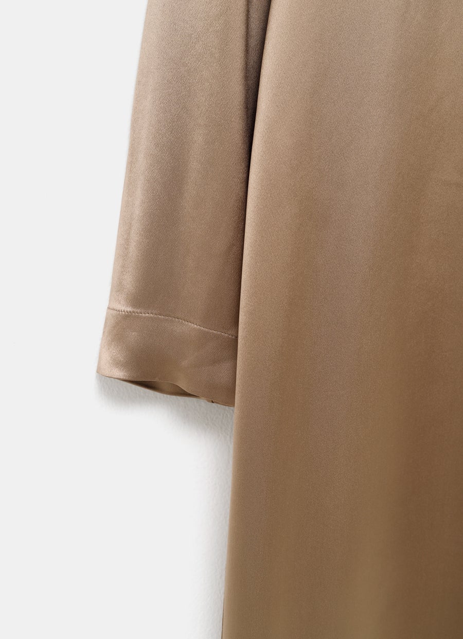 Vestido largo de satén