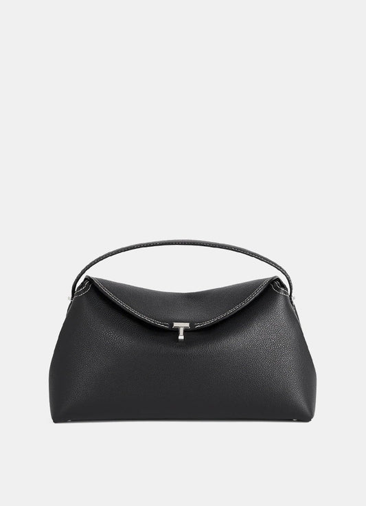 Bolso T-Lock de piel granulada