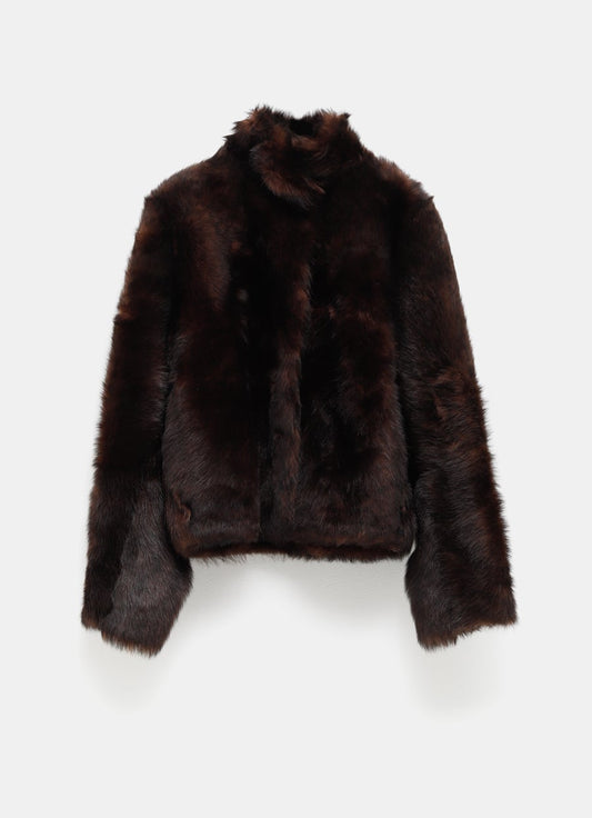 Chaqueta de pelo de borrego suave