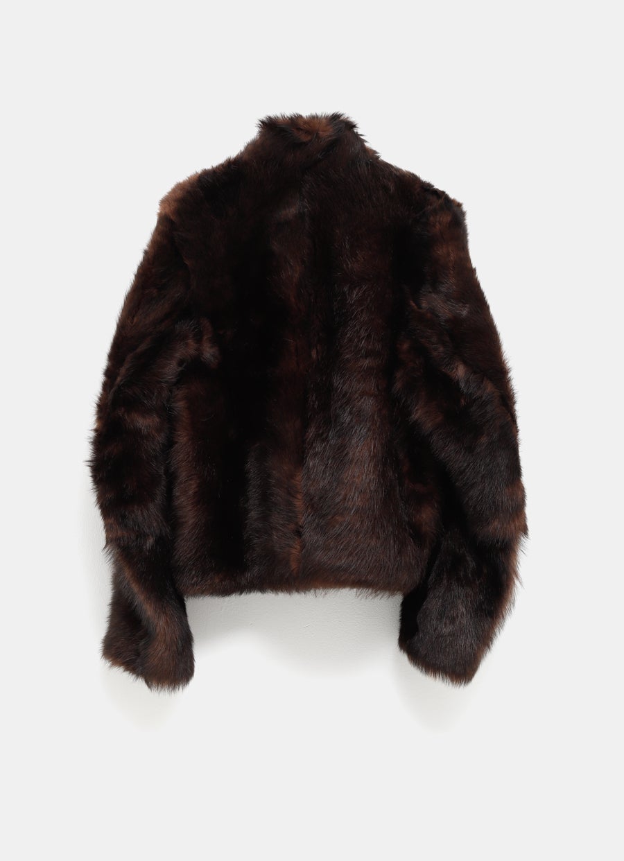 Chaqueta de pelo de borrego suave