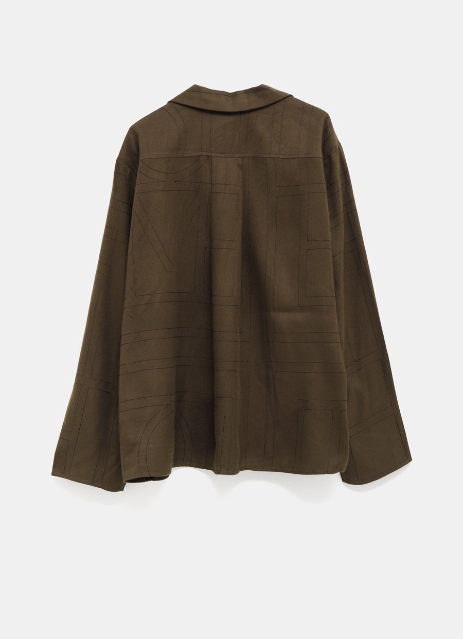 Camisa de franela con monograma