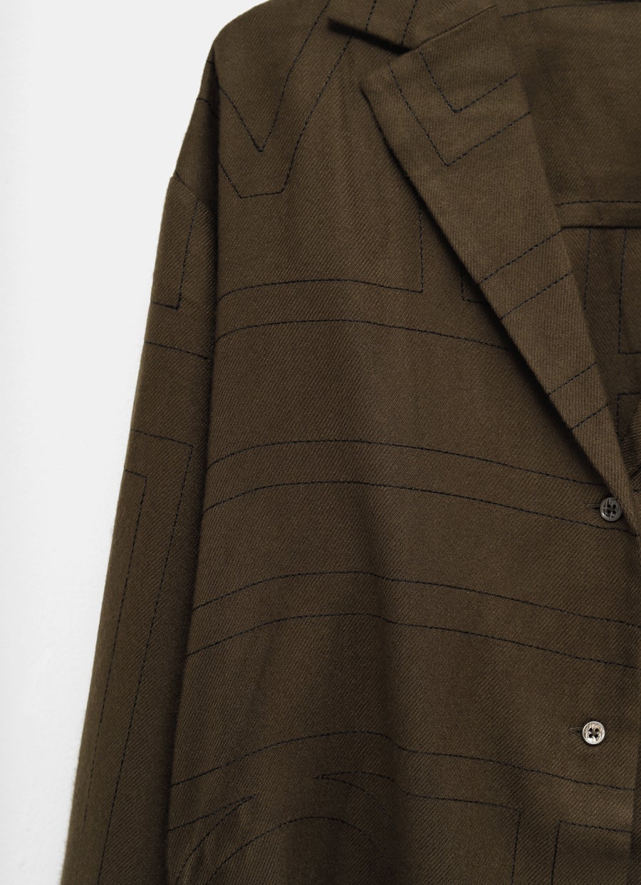 Camisa de franela con monograma