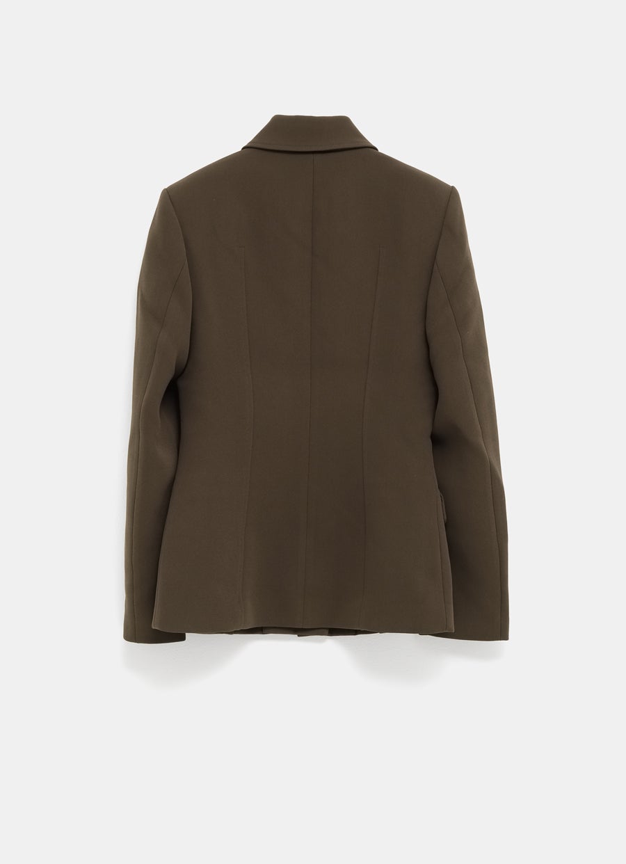 Chaqueta entallada con bolsillos