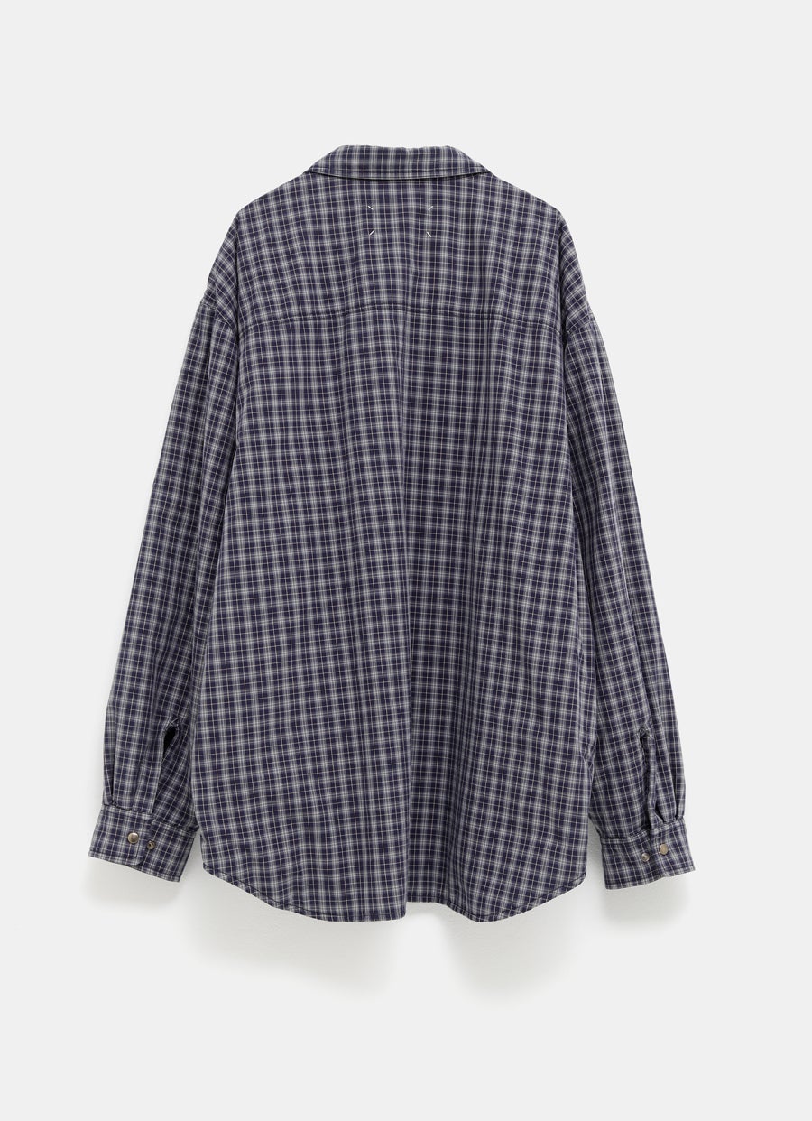 Camisa acolchada reversible para hombre