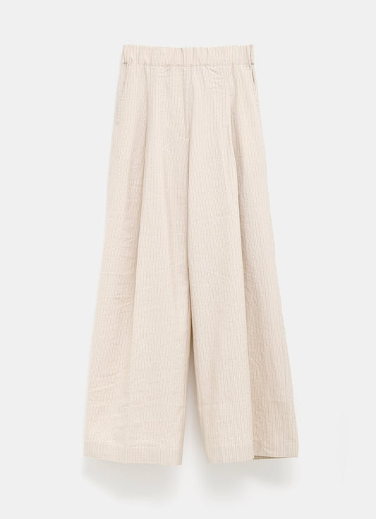 Pantalón de algodón a rayas