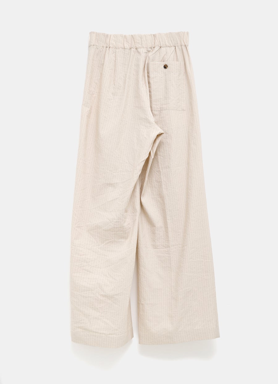 Pantalón de algodón a rayas