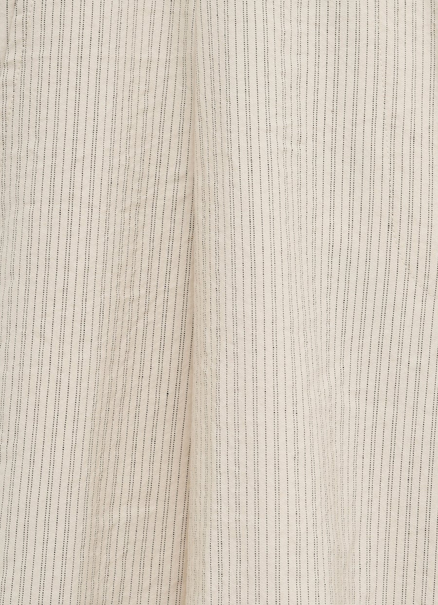 Pantalón de algodón a rayas