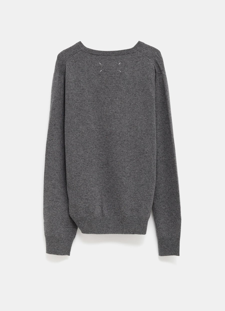 Top de punto tipo polo para mujer