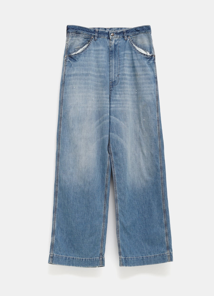 Vaqueros de pernera ancha para mujer