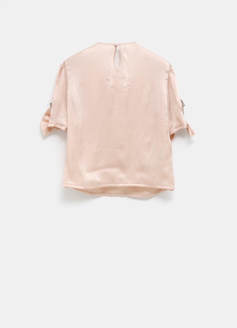 Top de manga corta para mujer