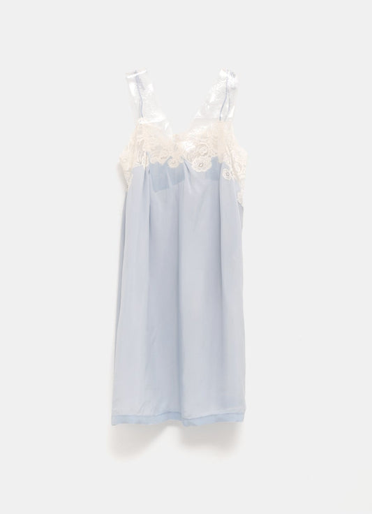 Vestido lencero con cinta