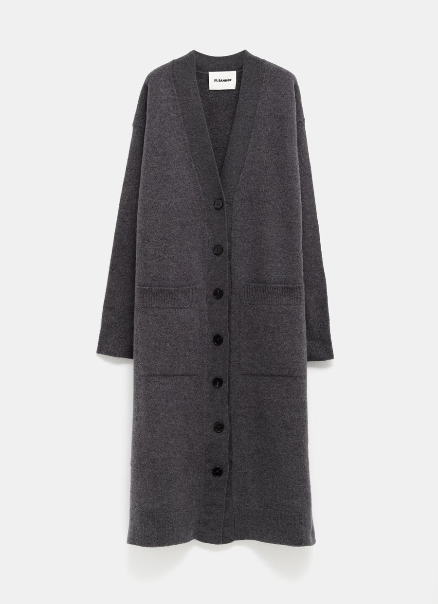 Cárdigan largo con cuello V