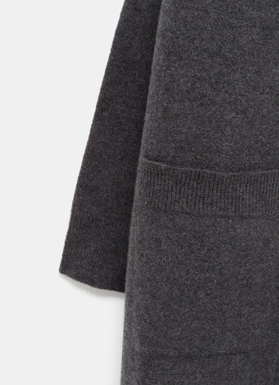 Cárdigan largo con cuello V