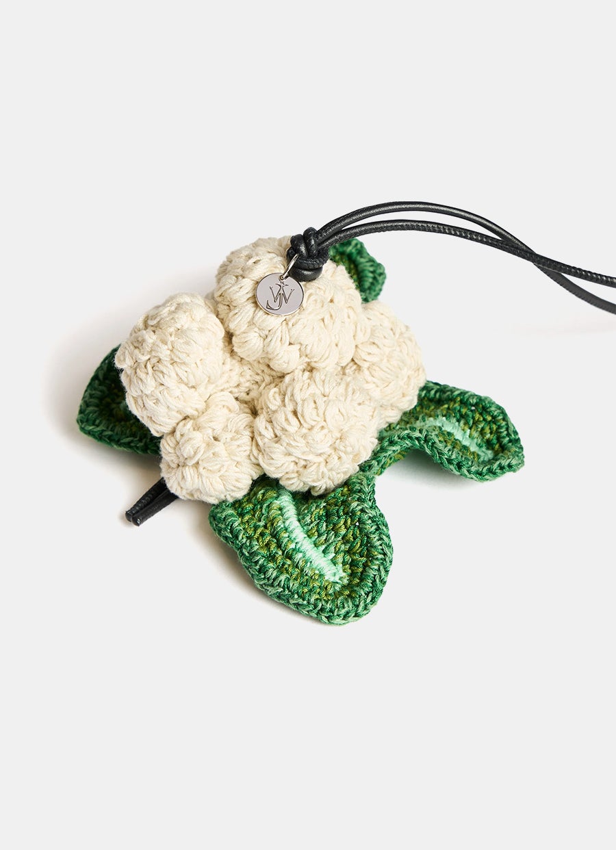 Colgante de coliflor tejido a mano