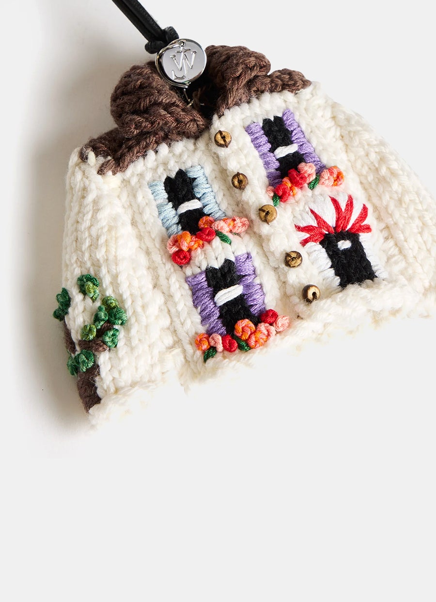 Charm cárdigan casita de punto