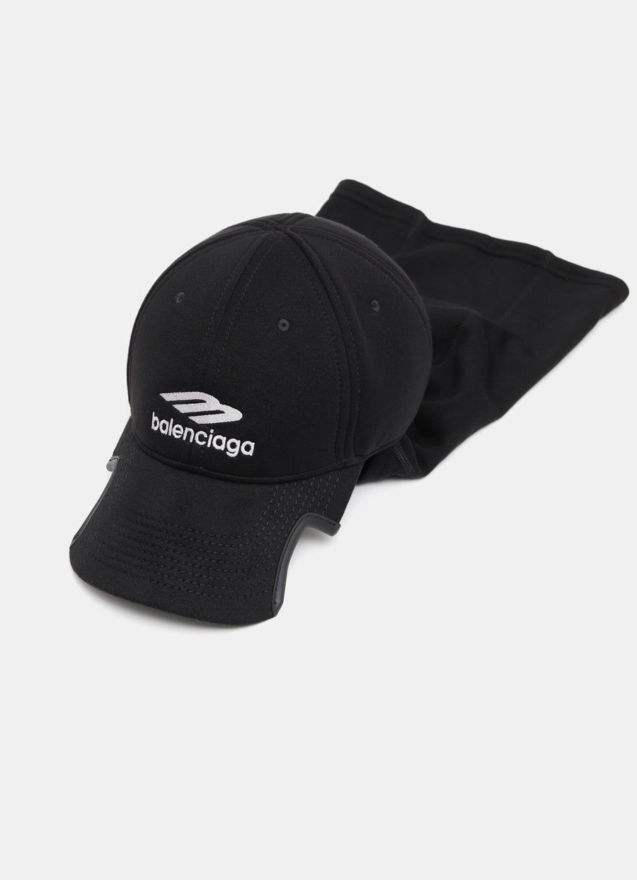 Gorra con pasamontaña para hombre