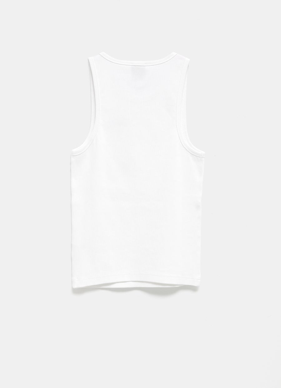 Camiseta sin mangas de canalé