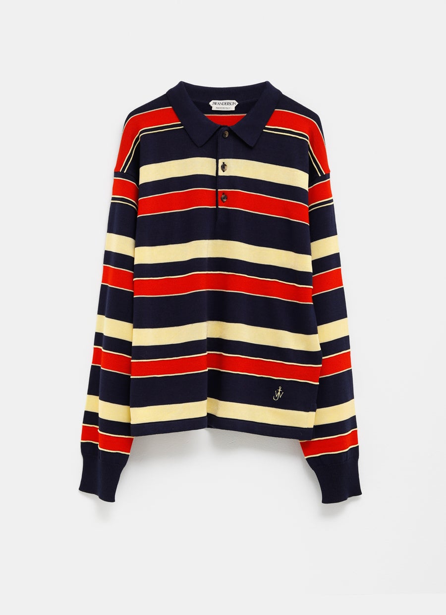 Polo de rugby a rayas para hombre