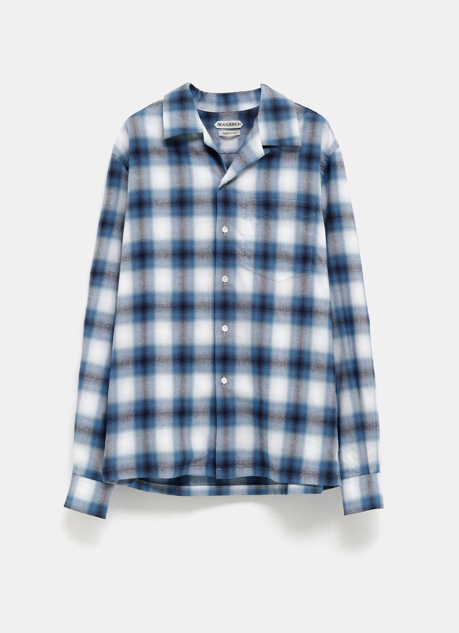 Camisa de cuadros degradados para hombre