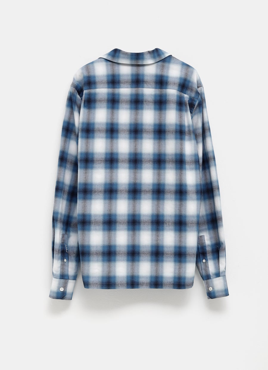 Camisa de cuadros degradados para hombre