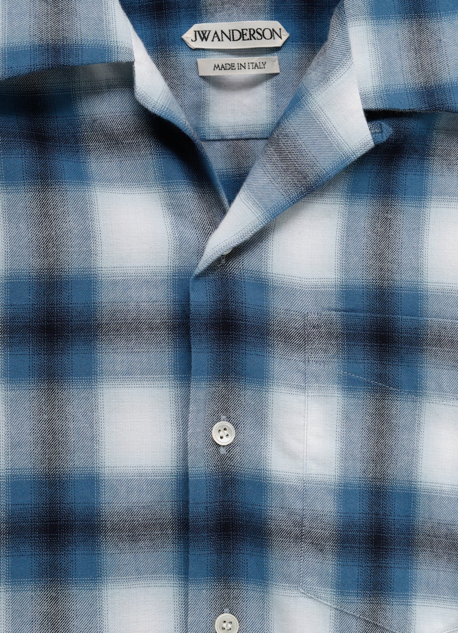 Camisa de cuadros degradados para hombre