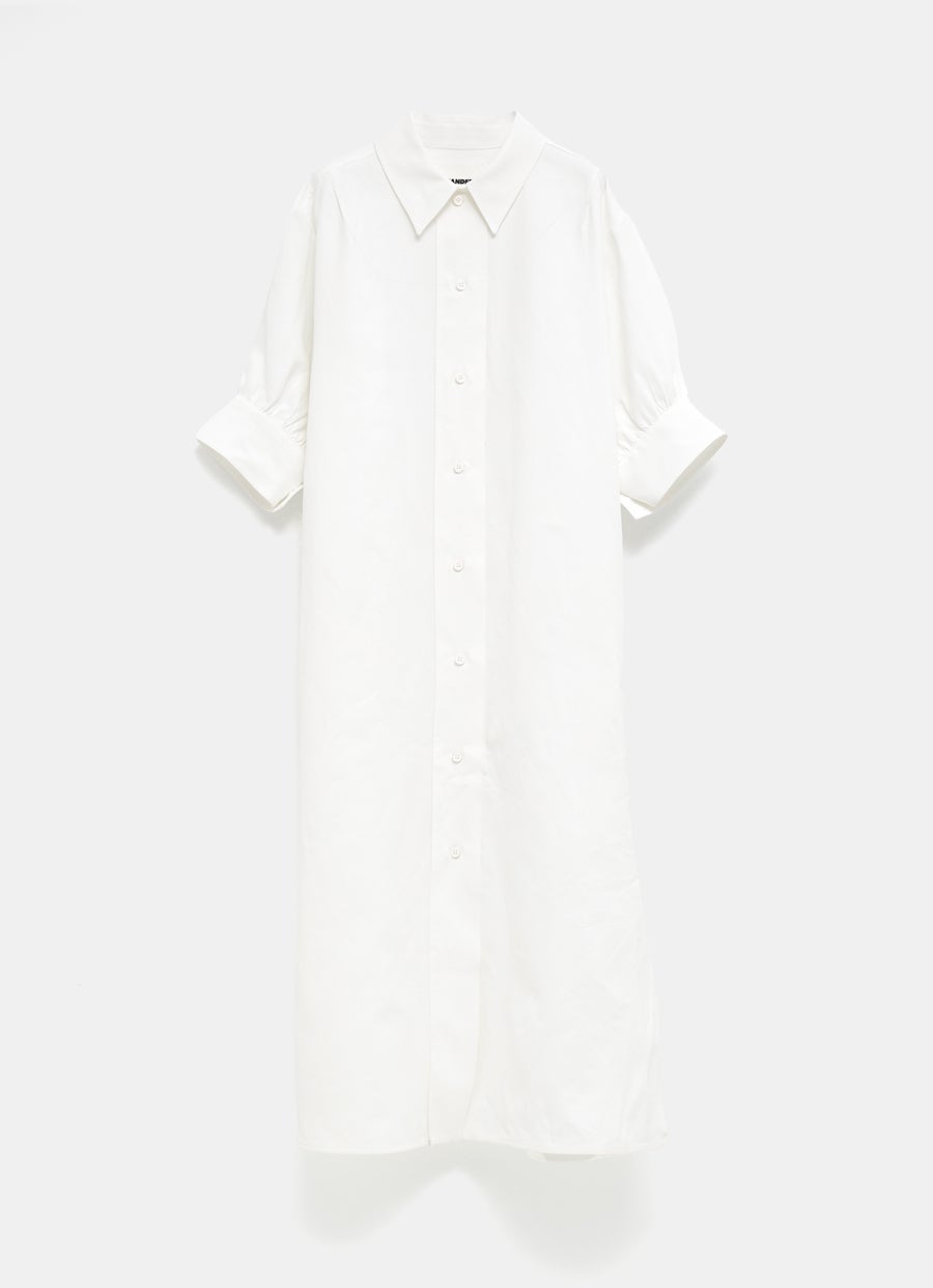 Vestido camisero de lino