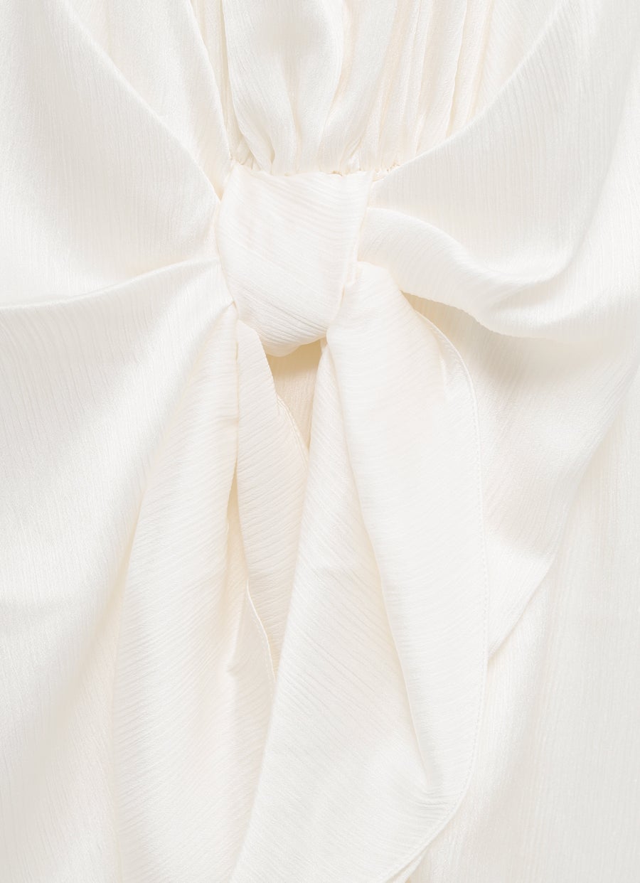 Vestido con nudo en la cintura para mujer