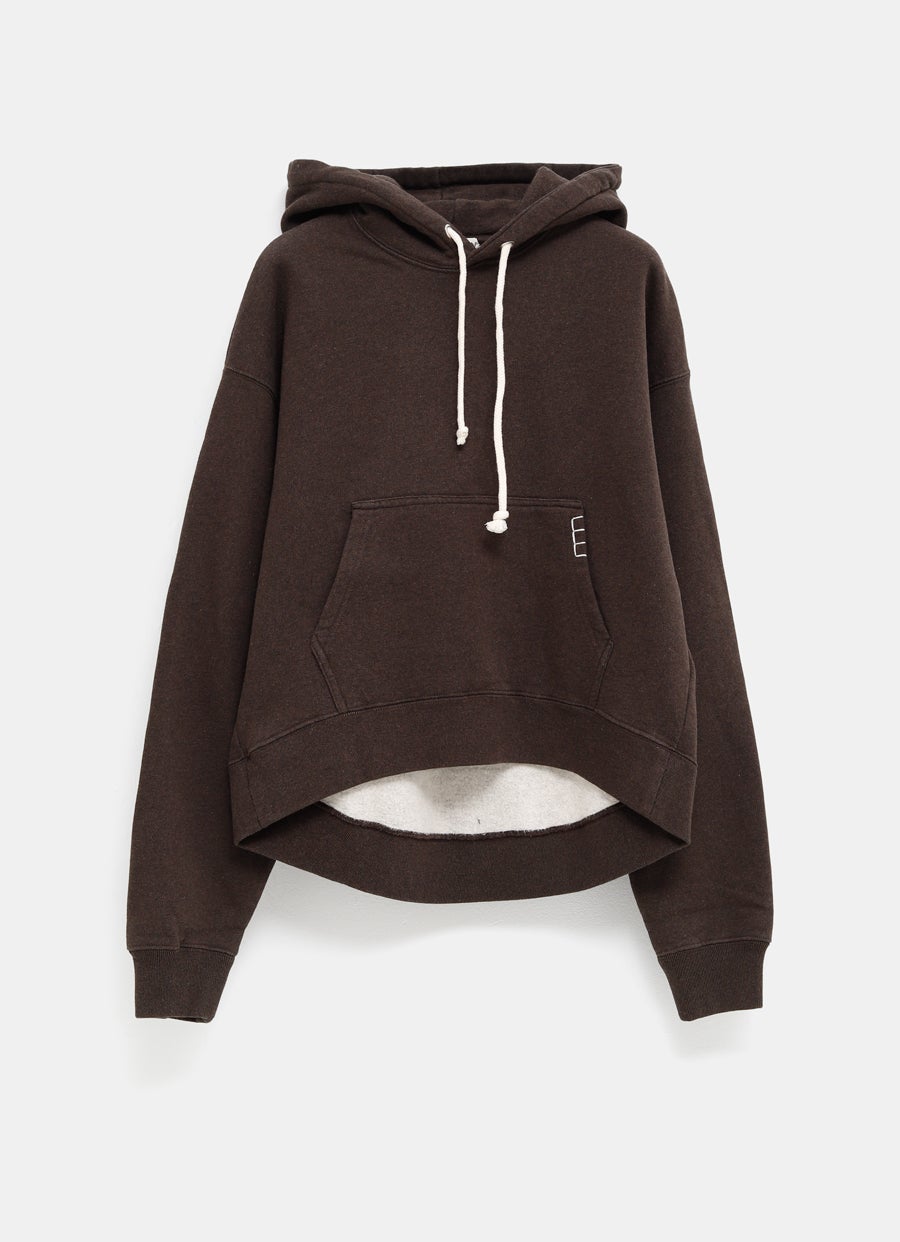 Sudadera con bajo irregular para mujer