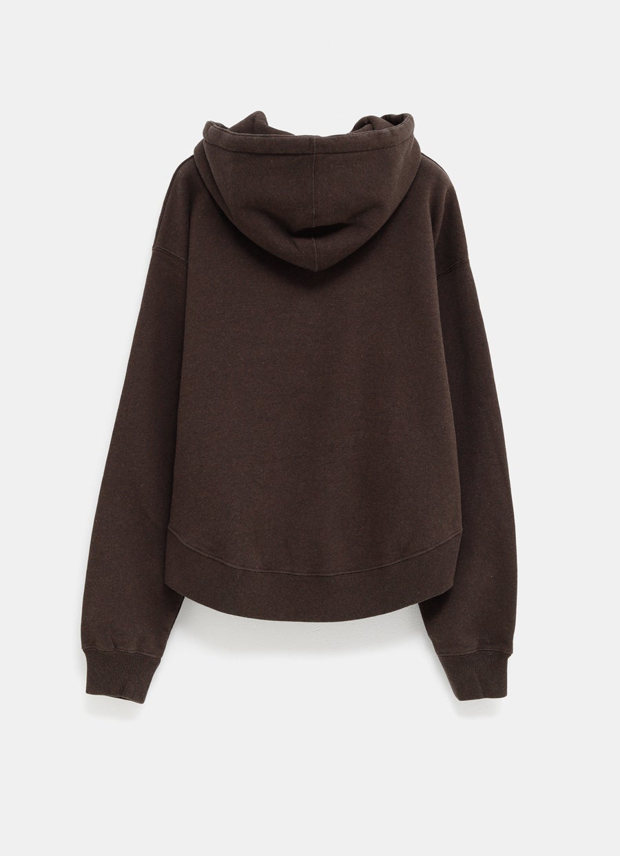 Sudadera con bajo irregular para mujer