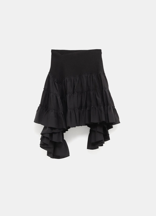 Falda con volante