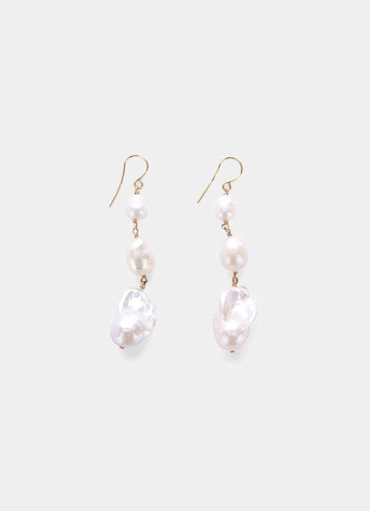 Pendientes cascada de perlas