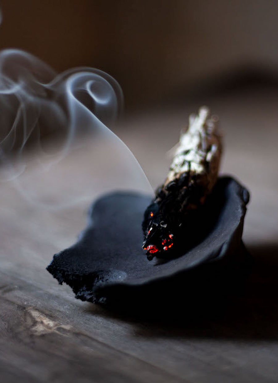 Ramillete de salvia blanca