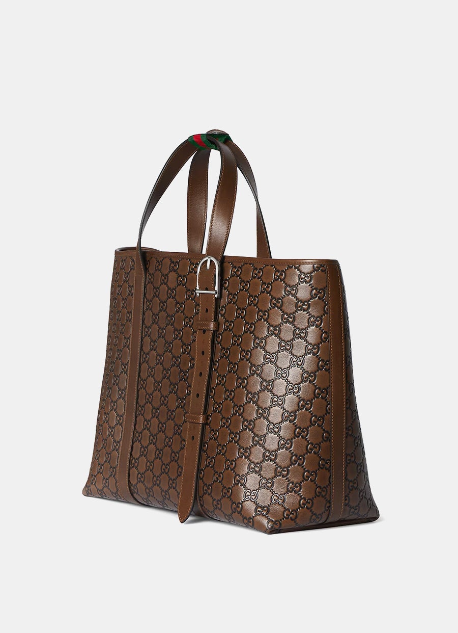 Bolso tote GG Emblem tamaño grande