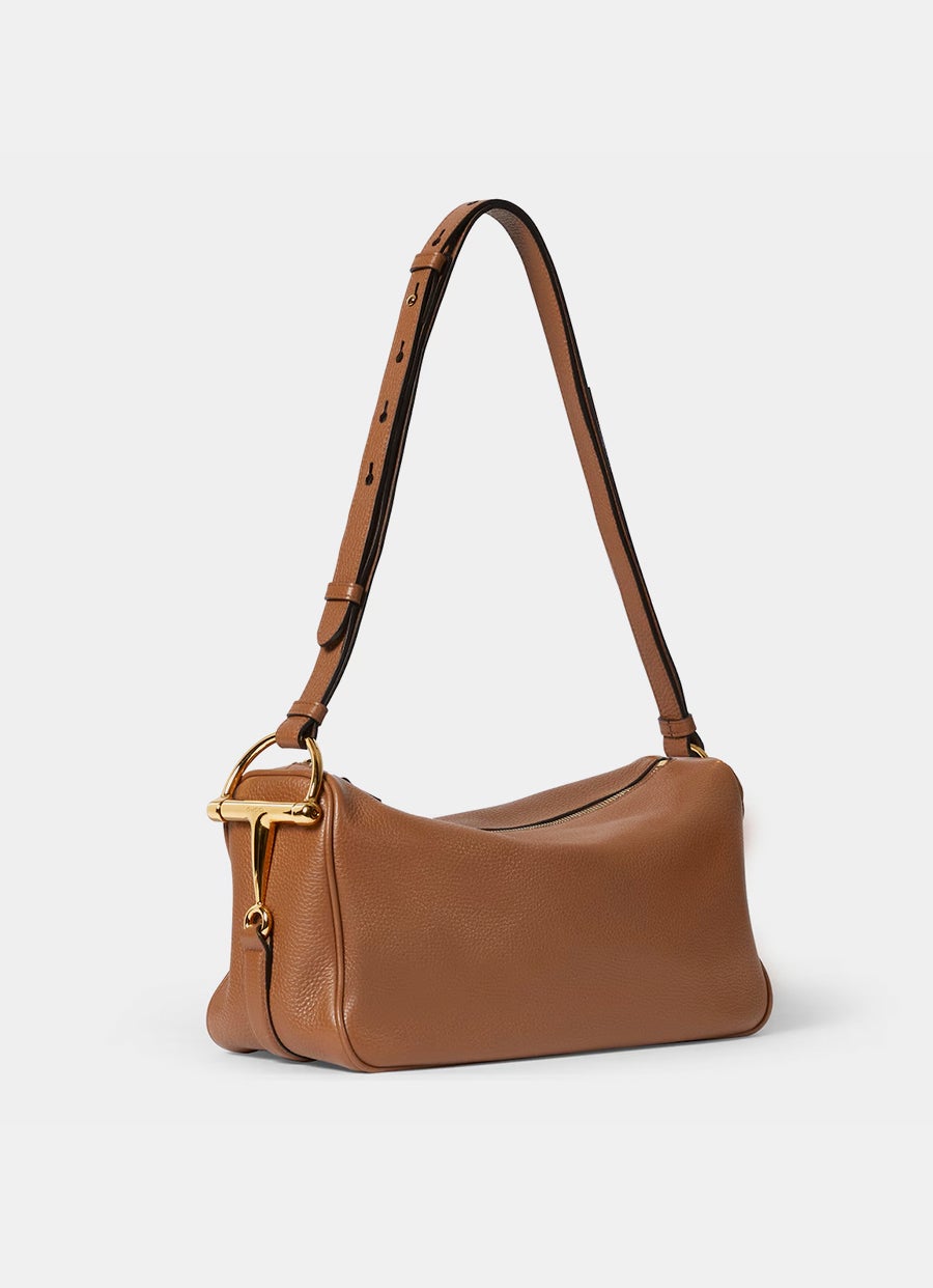 Bolso de hombro Half Horsebit mediano