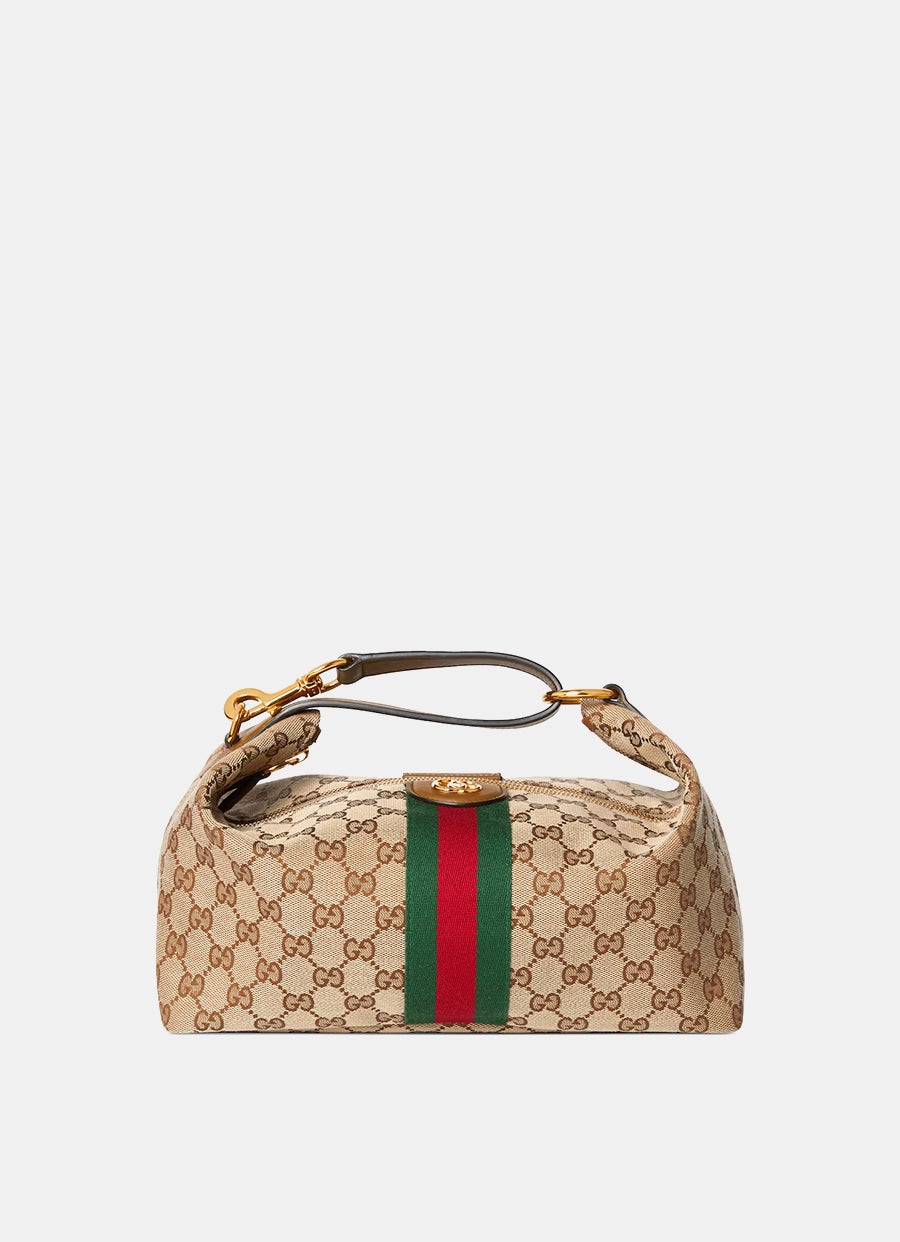 Bolso de mano Vanity mediano con tribanda Web