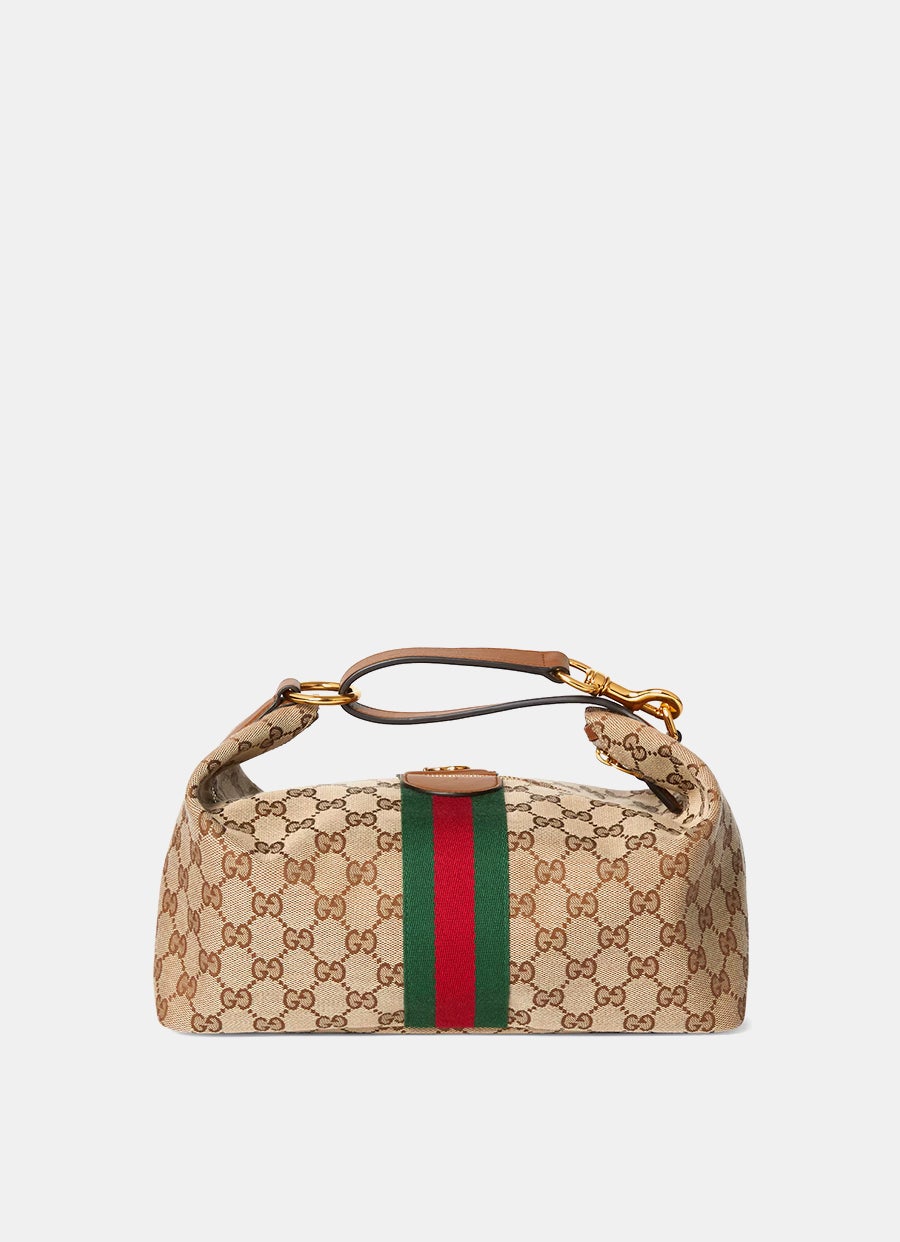 Bolso de mano Vanity mediano con tribanda Web