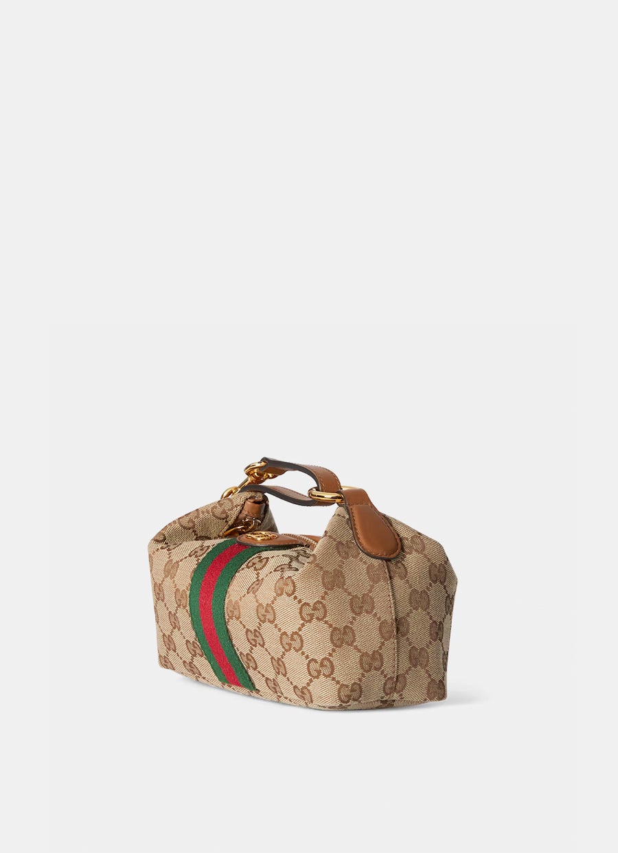 Minibolso Gucci Vanity con tribanda Web