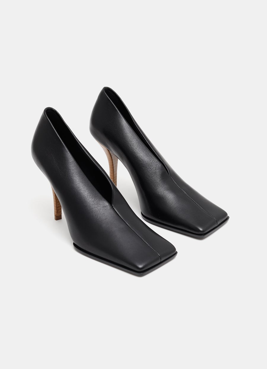 Zapato de salón con puntera cuadrada