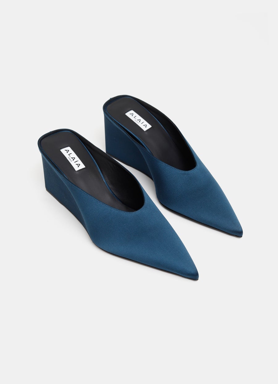 Mules de cuña tipo cubo