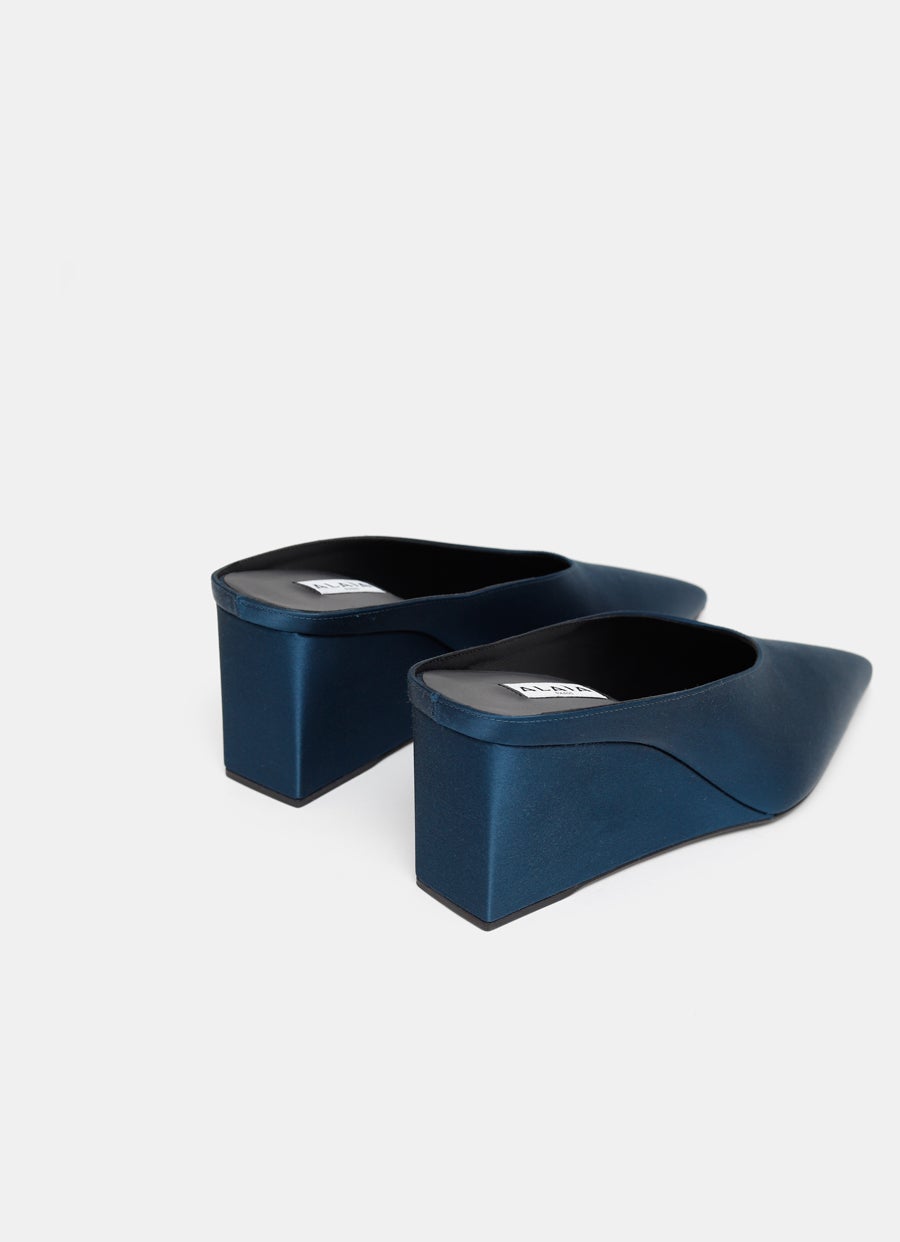 Mules de cuña tipo cubo