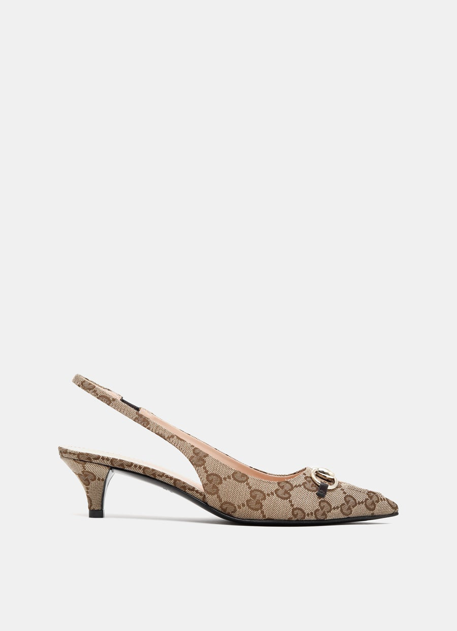 Zapato Horsebit con talón descubierto