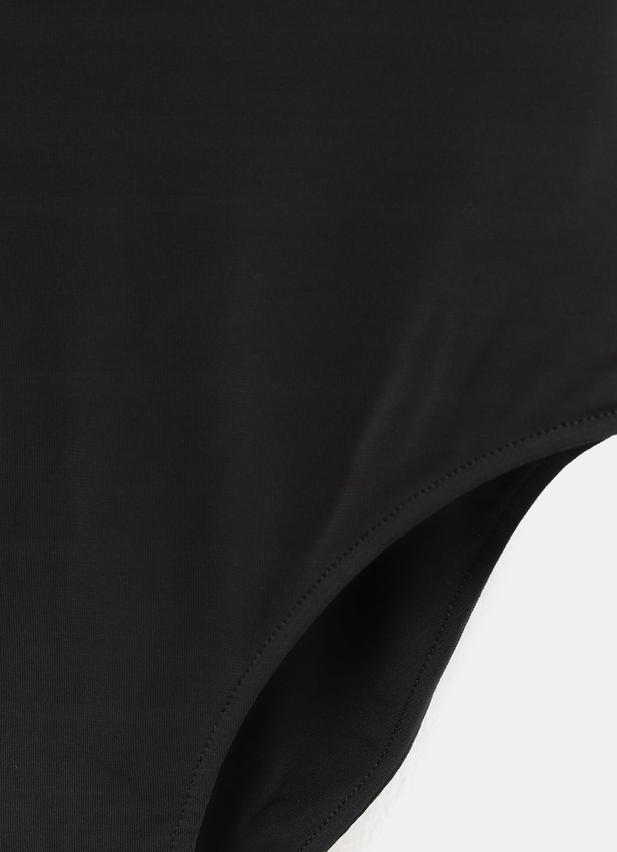 Body curvado de jersey suave