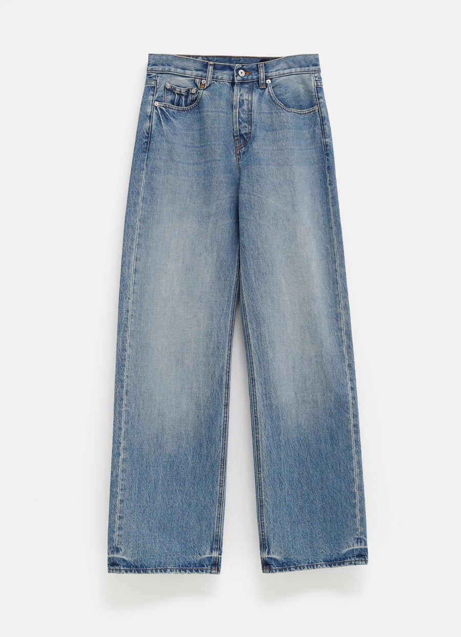 Vaquero recto de-Nîmes para hombre