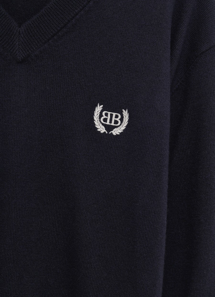 Jersey de cuello en V para mujer